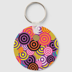 New Circle Abstract art Key Ring