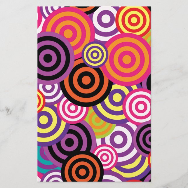 New Circle Abstract art Stationery (Front)