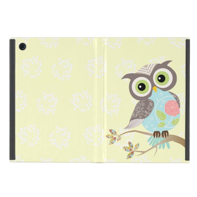 New Cocking Head Fancy Owl Powis iPad Mini Case (Outside)