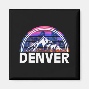 New Colorado Denver State Shirt Gift Rocky Mountai Magnet
