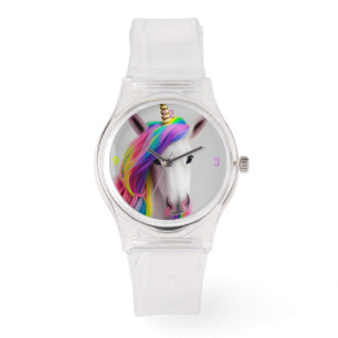 New Colorful Girl Unicorn Watch