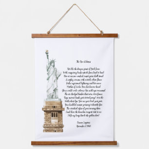 New Colossus Liberty Poem   Hanging Tapestry