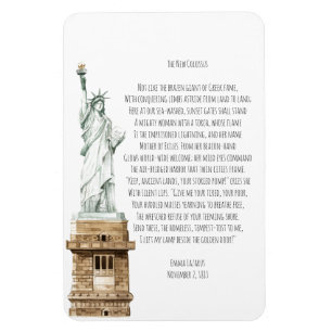 New Colossus Liberty Statue Magnet