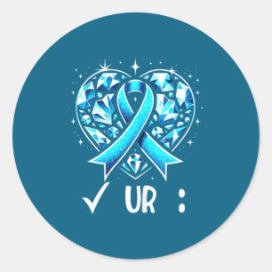 New Colourectal Cancer Awareness Colonscopy Classic Round Sticker