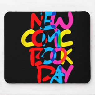 New Comic Book Day (overlap) Mouse Pad