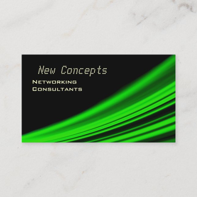 New Concepts, Networking Consultants Business Card (Front)