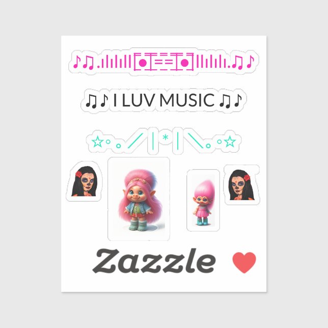 New Cool Trendy iPhone Stickers For Back of Phone (Sheet)