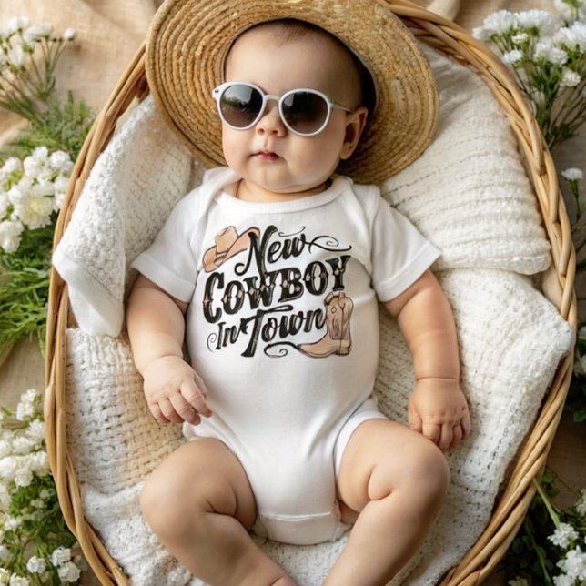 New Cowboy In Town Baby Bodysuit (Creator Uploaded)