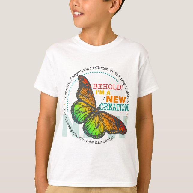 New Creation Butterfly Sweatshirt T-Shirt (Front)