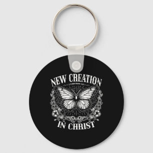 New Creation In Christ, Boho Christian, Western Fa Key Ring