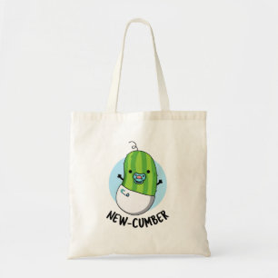 New-cumber Funny Veggie Cucumber Pun Tote Bag