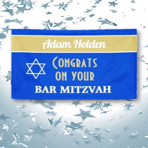 NEW! Custom Bar Mitzvah Banner