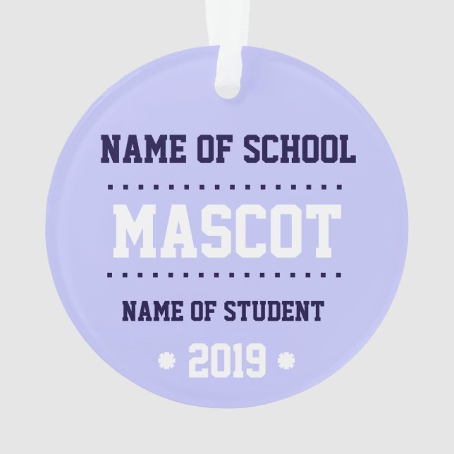 New Customisable Class of 2019 Ornament (Back)