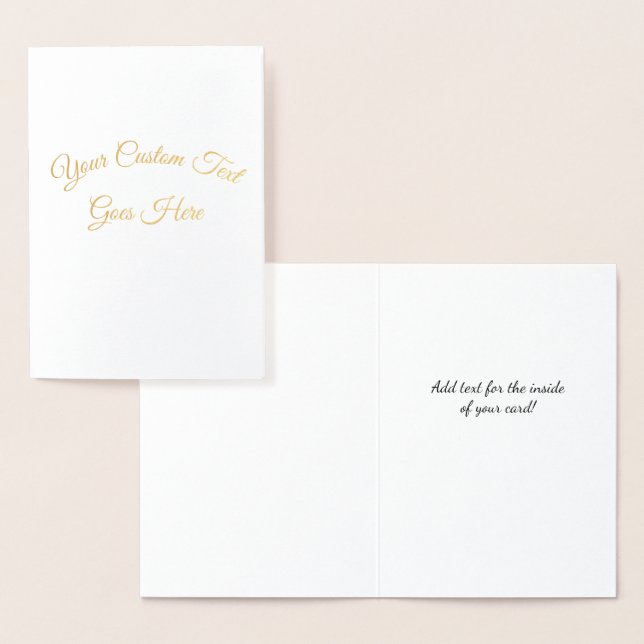 New Customisable Items Foil Card (Display)