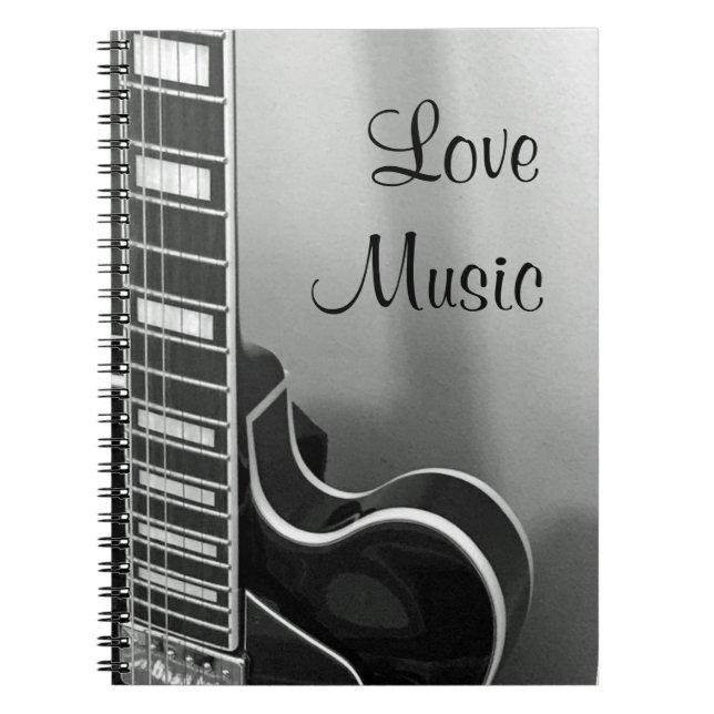 NEW Customisable Love Music Notebook (Front)