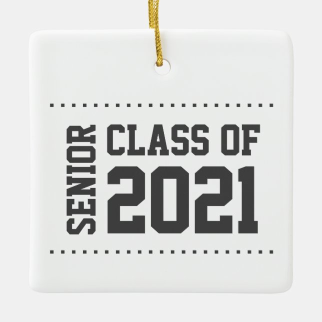 New Customizable Class of 2021 Ornament (Front)