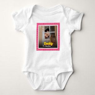 New Dad Baby Boy Girl Daughter Son Custom Photo Bodysuit
