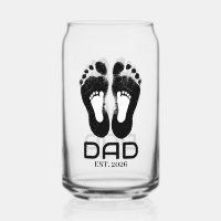 New Dad Baby Footprints Established Date