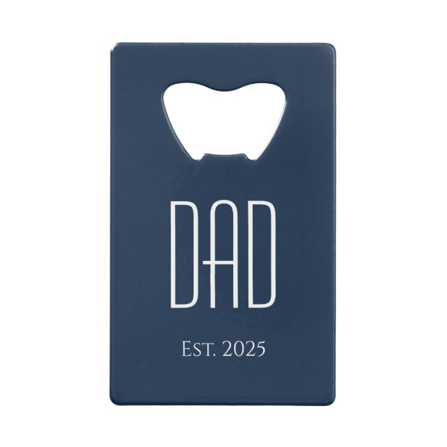 New Dad Blue Father's Day Simple Typography  (Front)