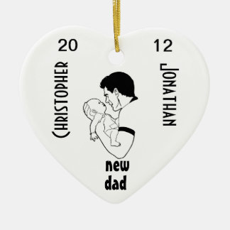 New Dad - Customisable Ceramic Tree Decoration