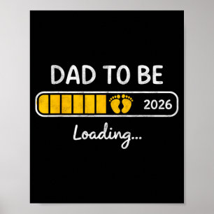 New Dad Est 2026 Fathers Day First Time Dad to Be Poster