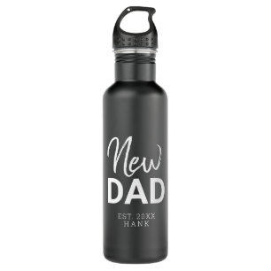 New Dad Established Date Personalised 710 Ml Water Bottle