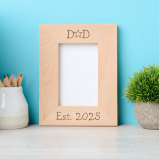 New Dad Etched Frames