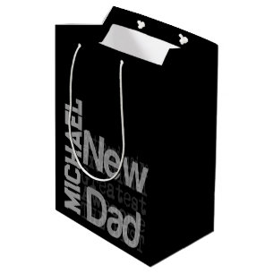 New Dad Extraordinaire CUSTOM Medium Gift Bag