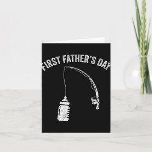 New Dad Fisherman, First Fathers Day Fishing Dad  Card