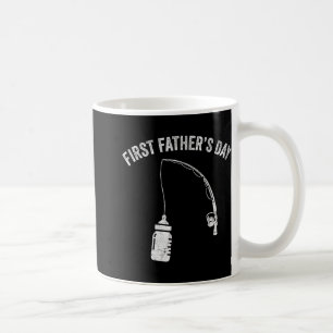 New Dad Fisherman, First Fathers Day Fishing Dad  Coffee Mug