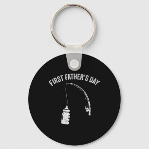 New Dad Fisherman, First Fathers Day Fishing Dad  Key Ring