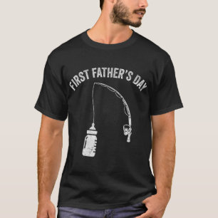 New Dad Fisherman, First Fathers Day Fishing Dad T-Shirt