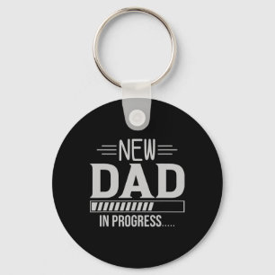 New Dad In Progress Expectant Fathers Key Ring