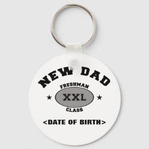 New Dad Personalised Gift XXL Key Ring