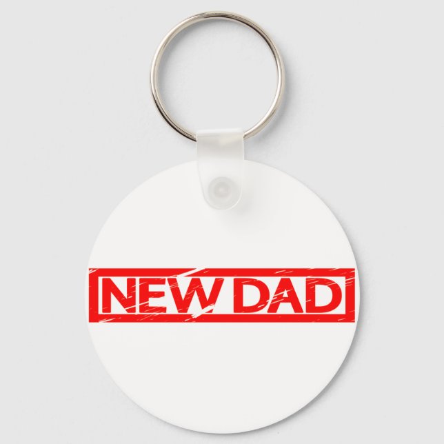 New Dad Stamp Key Ring (Front)