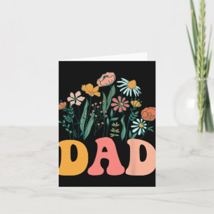 New Dad Wildflower First Birthday &amp; Baby Showe Card