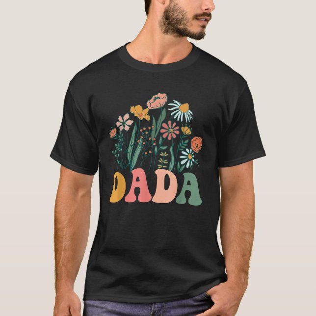New DADA Wildflower First Birthday Baby Shower T S T-Shirt (Front)