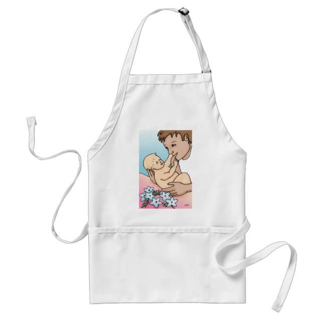 New Daddy and Baby Standard Apron (Front)