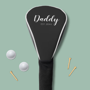 New Daddy Established 2022 typography Golf Head Cover