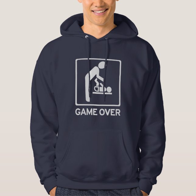 New Daddy Game Over Diaper duty T Shirt (Front)