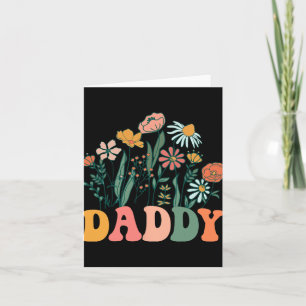 New Daddy Wildflower First Birthday &amp; Baby Sho Card