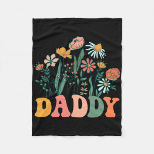 New Daddy Wildflower First Birthday &amp; Baby Sho Fleece Blanket
