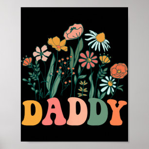 New Daddy Wildflower First Birthday &amp; Baby Sho Poster