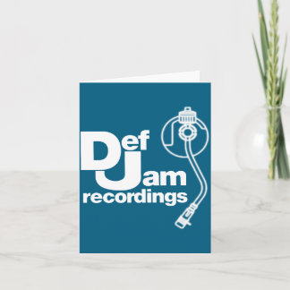 New Def Jam Recordings Logo Clic Rap Hip Hop Me  Card