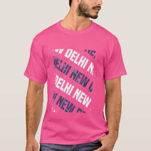 New Delhi Camo Pattern Purple Camouflage T-Shirt