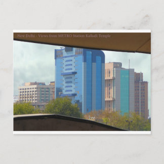 New Delhi India Landscape views from Metro Station Postcard