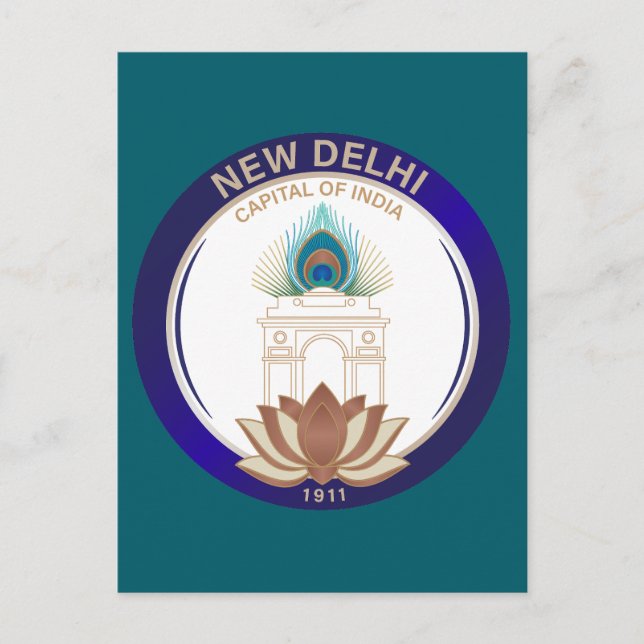 New Delhi India Postcard (Front)