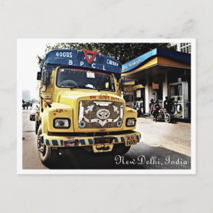New Delhi Truck Postcard