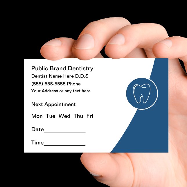 New Dentist Appointment Business Card Design (Creator Uploaded)