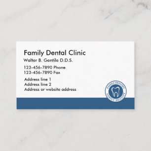 New Dentist Office Thme Business Card